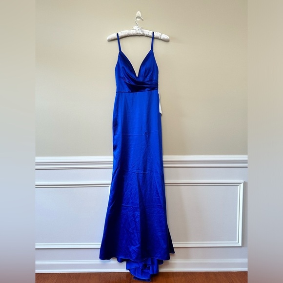 Mac Duggal Size 0 Royal Blue style 26264 formal evening gown dress New - Picture 4 of 9